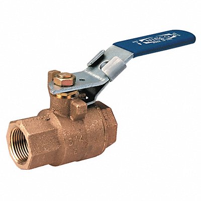 Bronze Ball Valve Inline FNPT 1/2 in