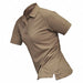 Womens Tactical Polo Tan Short Sleeve XS