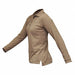 Womens Tactical Polo Tan Long Sleeve M