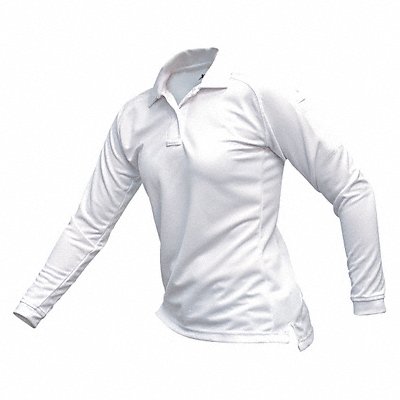 Womens Tactical Polo White Lng Sleeve XL