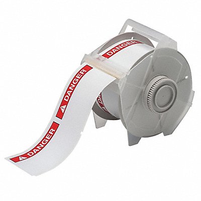Label Vinyl White/Red