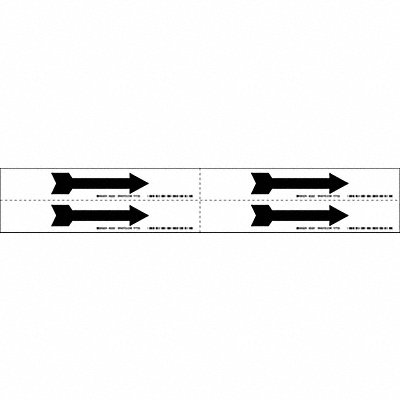 Pipe Marker (Arrow) 1 1/8in H 7in W