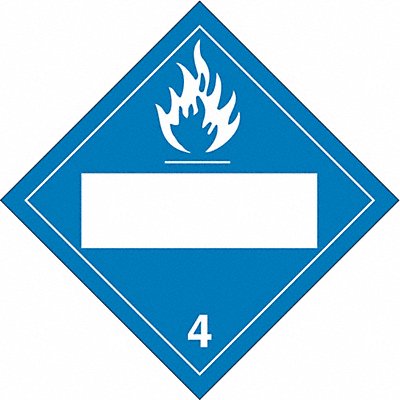 DOT Container Placard 10-3/4 Label W