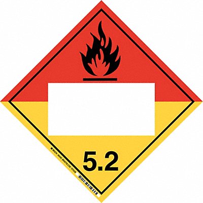 DOT Container Placard 10-3/4 Label W