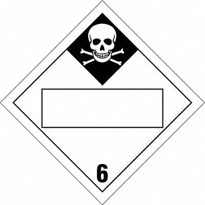 DOT Container Placard 10-3/4 Label W
