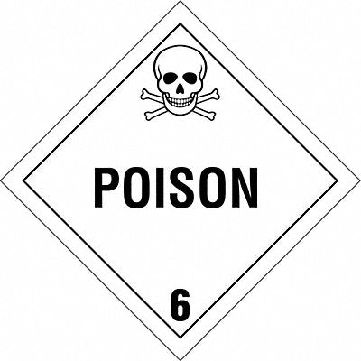 DOT Container Placard 10-3/4 Label W