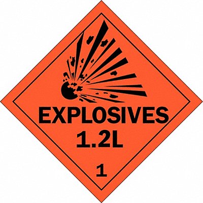 DOT Container Placard 10-3/4 Label W