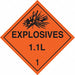 DOT Container Placard 10-3/4 Label W