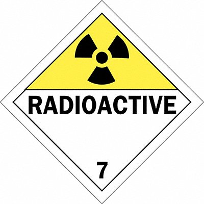 DOT Container Placard 10-3/4 Label W