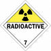 DOT Container Placard 10-3/4 Label W