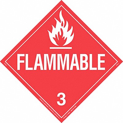 DOT Container Placard 10-3/4 Label W