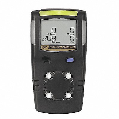 Multi-Gas Detector 2 Gas O2 CO Black