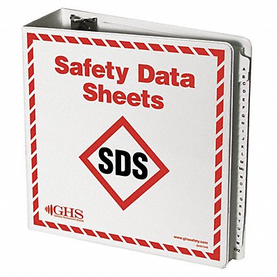 SDS Binder With A-Z Dividers