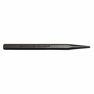 Center Punch 4 in L Steel Black Oxide