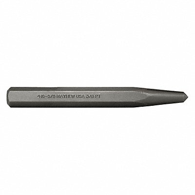 Center Punch 6-1/4 in L Steel Shot Blast