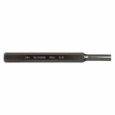 Pin Punch 6in L 3/8in Tip Steel BO