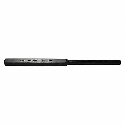 Pin Punch 8in L 3/8in Tip Steel BO