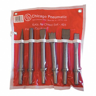 Chisel Set Round Shank Shape 0.401 in