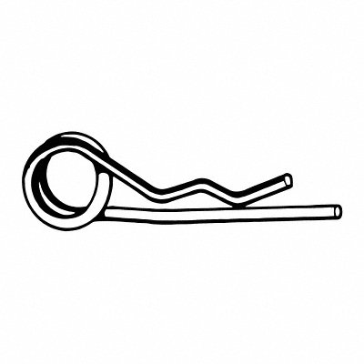 Cotter Pin Bridge 5mm dia 92mm L PK5