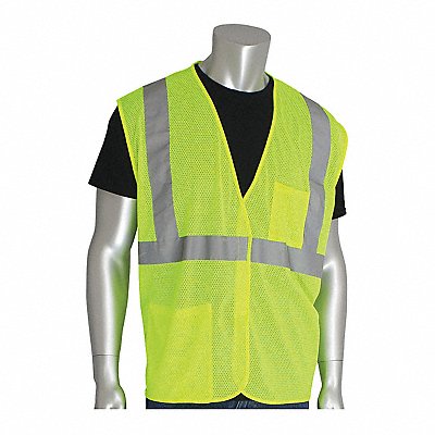 Hi-Visibility Vest 2 Pockets Lime Yl XL