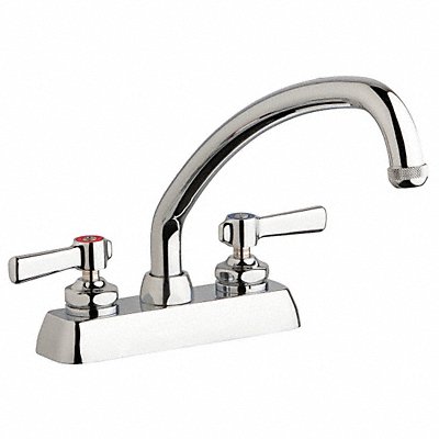 Low Arc Chrome Chicago Faucets W4D Brass