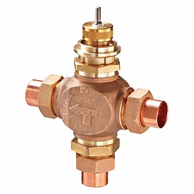 Globe Valve 3-Way Mixing 2 In Sweat