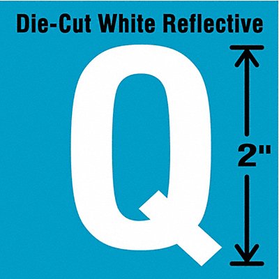 Die-Cut Refl. Letter Label Q 2In H PK5