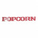 Decal Popcorn Red Top and Letters