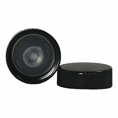 Cap 28 mm Dia Black PK576