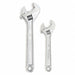 Adjustable Wrench 2pc. 12in. Chrome Set