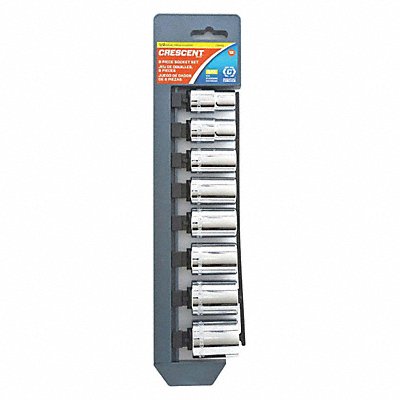 SAE Socket Set 8 pc. 1/2in Drive 12 pt.