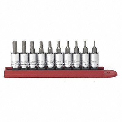 SAE Hex Bit Socket Set 10 pc.