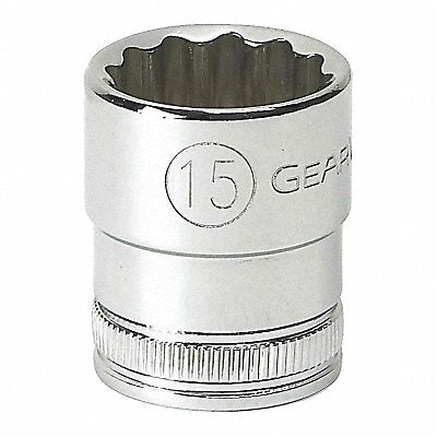 Socket 3/8in drive 6pt Stndr metric 15mm