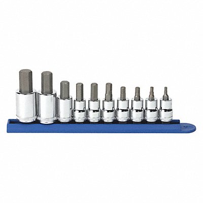 Metric Hex Bit Socket Set 10 pc.