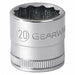 Socket 1/2in drive 6pt Stndr metric 21mm