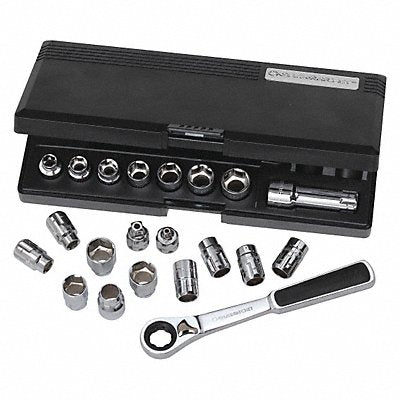 Metric Pass-Thru Socket Set 21 Pc.