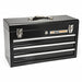 Steel Tool Box Black 20in 3 Drawer