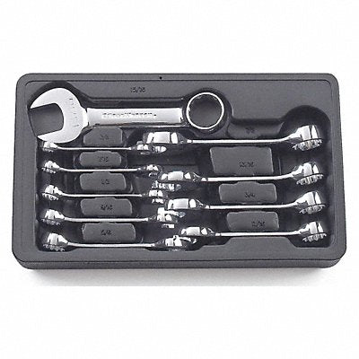 Comb Non-ratcheting Wrench Set 10pc sae