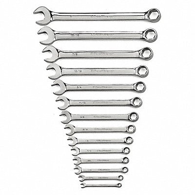 Comb Non-ratcheting Wrench Set 14pc sae