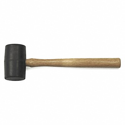 Wood Hickory Handle 16 oz Rubber Mallet