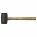 Wood Hickory Handle 16 oz Rubber Mallet