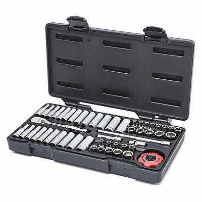 Socket Set51 Pc. 1/4in Drive 6 Pt.