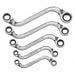 Ratcheting Wrench Set 5pc S-Shape Metric