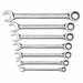 Combination Ratcheting Wrench 7pc Metric