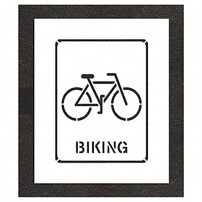 Stencil 0.063 Thick Bicycles Character