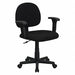 Task Chair Black Seat Fabric Back