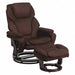 Executive Chair Brown Seat Fabric Back