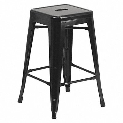 Stool Welded Legs Black 24 H