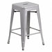 Stool Welded Legs Silver 24 H