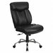 Executive Chair Black Seat Leather Back